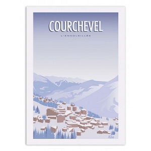 WALL EDITION POSTER COURCHEVEL<br>