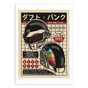 WALL EDITION POSTER DAFT PUNK<br>