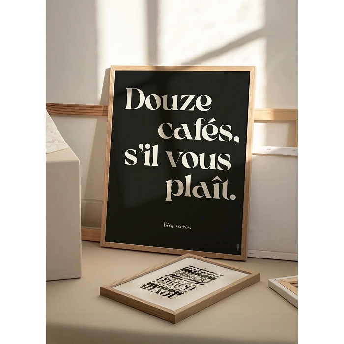 Studio topo affiche 12 cafes 