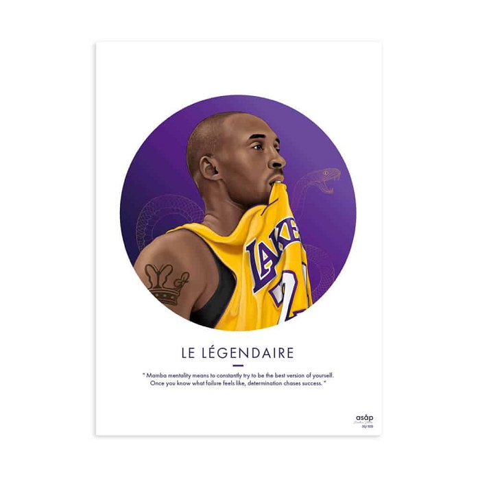 Asap creative studio affiche le legendaire violet