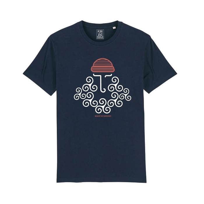 Bande de sardines tee shirt homme neptune navy